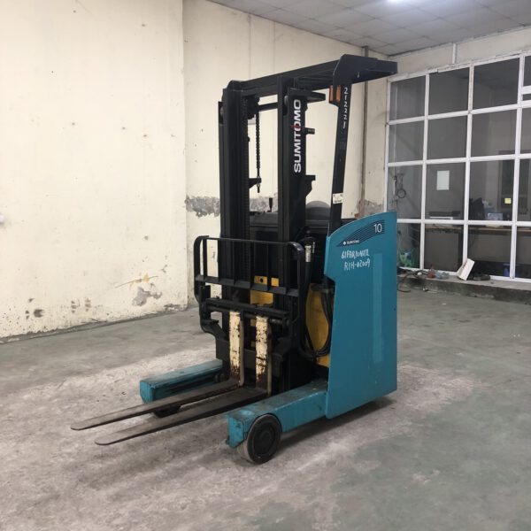 Xe nâng điện đứng lái 1 tấn sumitomo