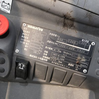 Xe nâng điện 1.5 tấn Komatsu FB15-12
